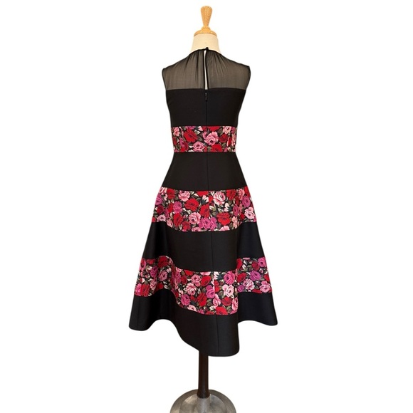 Kate Spade Madison Ave Collection Salon Rose Palma A Line Sleeveless Midi Size 6 - Picture 3 of 10